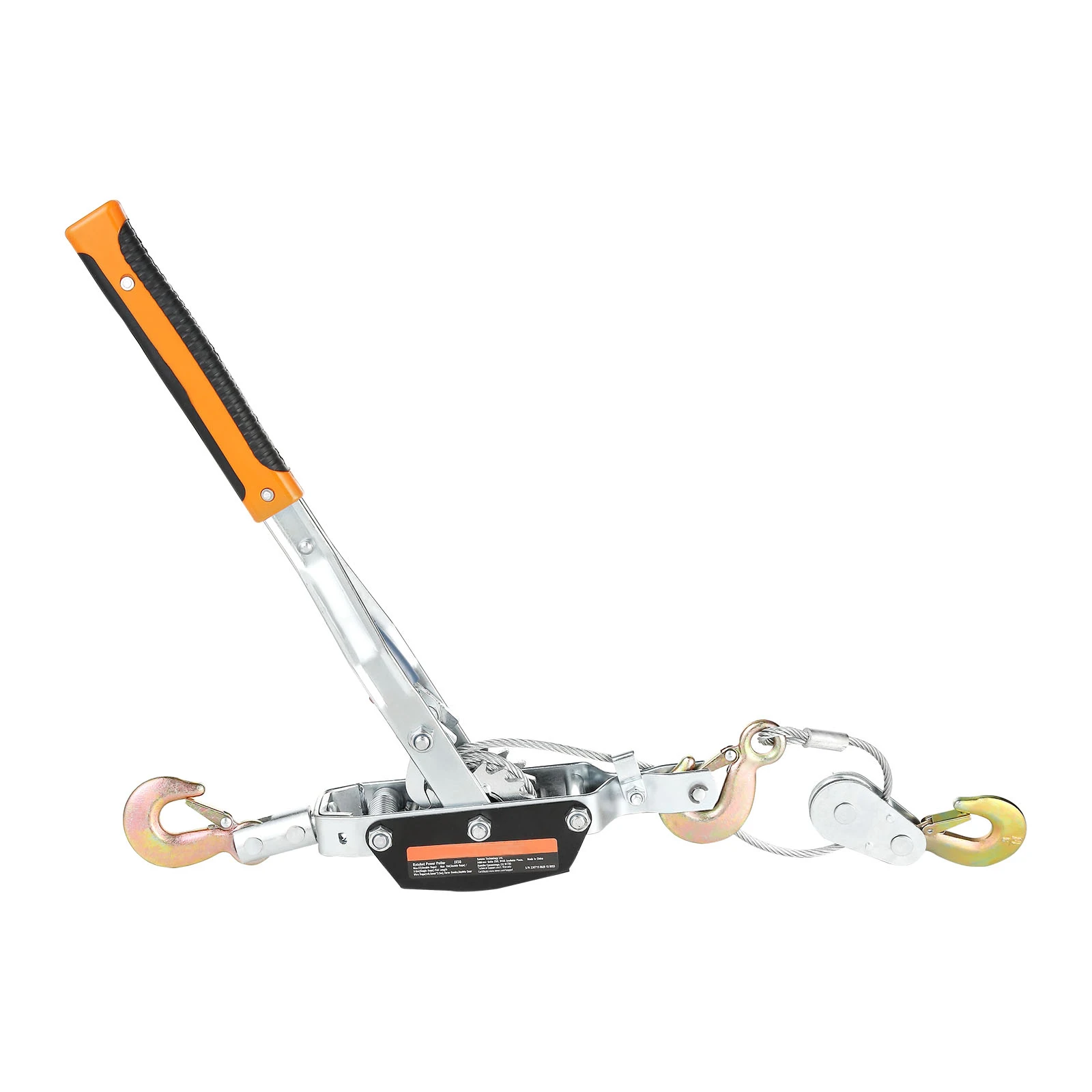 SucceBuy 5T Come Along Winch Ratchet Power Puller เครื่องมือ 11.5ft สายเหล็กยานยนต์รอกสายดึงสําหรับรถกู้ภัย