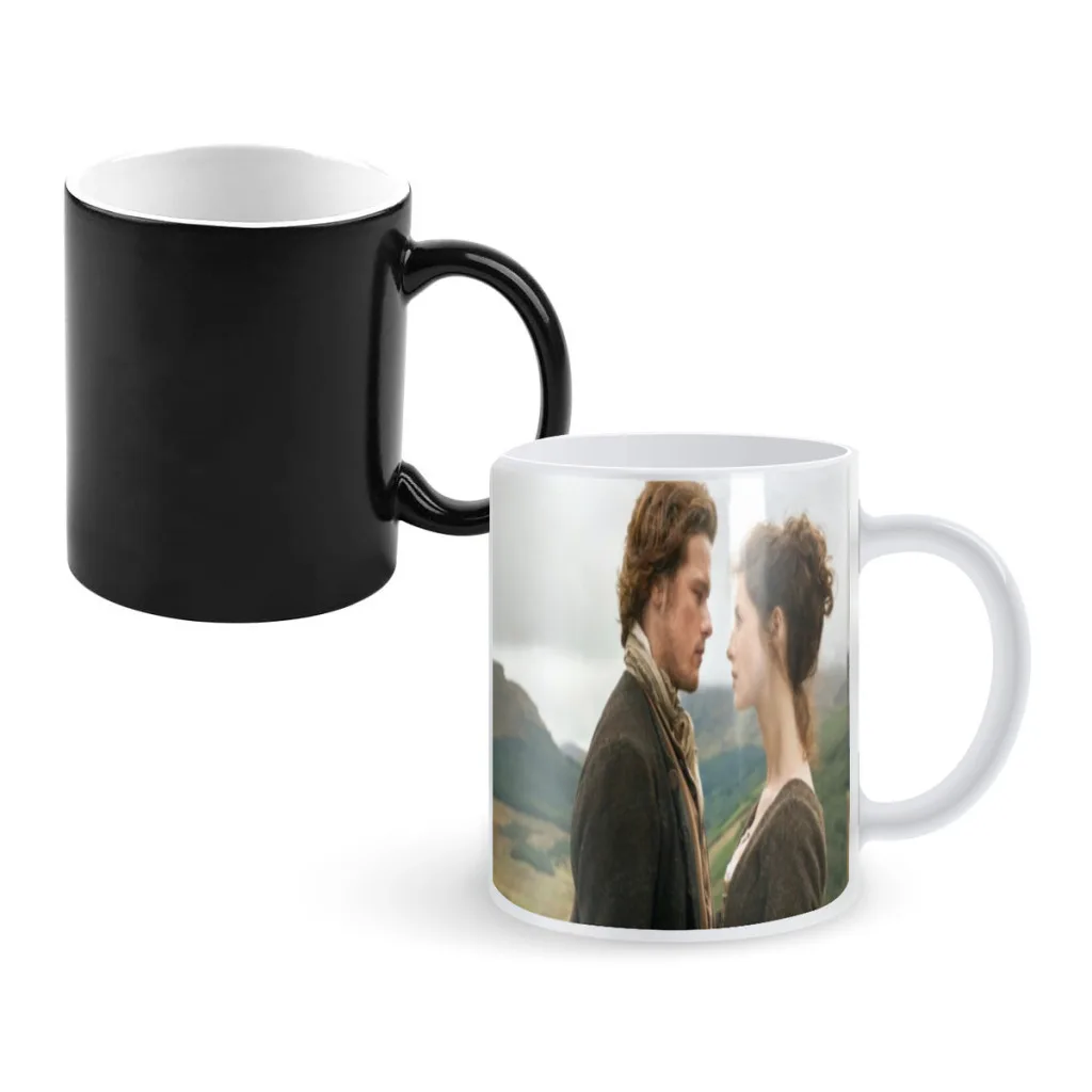 

Outlander-TV Show Coffee Mug Magic Ceramic Heat Sensitive Color Changing Tea Mug Cup Game Boy Friend Husband Gift