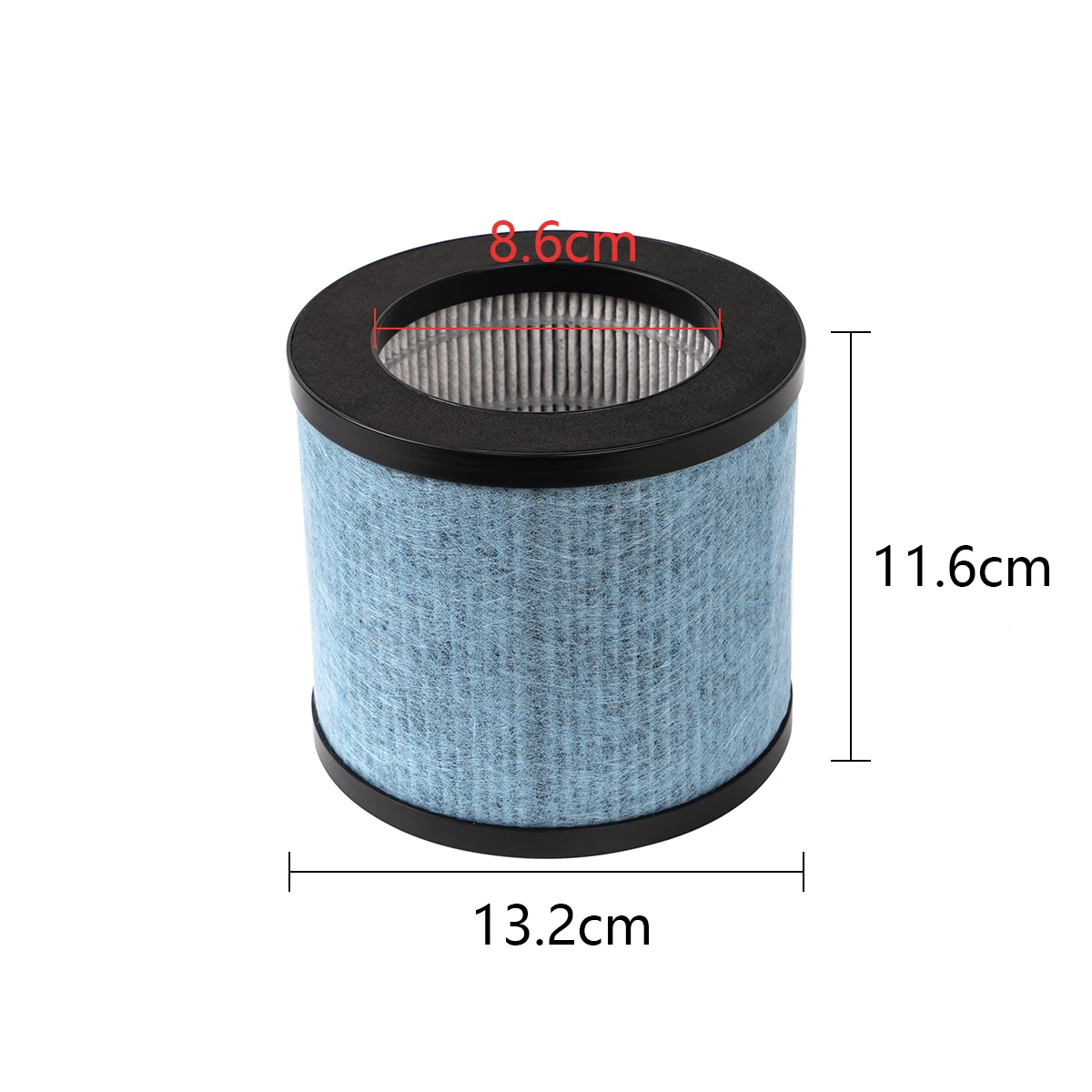 3-In-1 H13 True HEPA Filter Replacement For TOPPIN TPAP002 HEPA Air Purifier Comfy Air C1,Part TPFF002