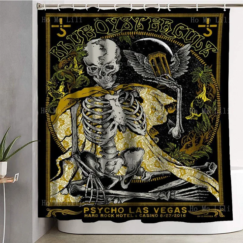 Psycho Las Vegas Blue Oyster Cult Emperor's New Clothes And The Skull By Ho Me Lili Decorate Shower Curtains For Family Toilets