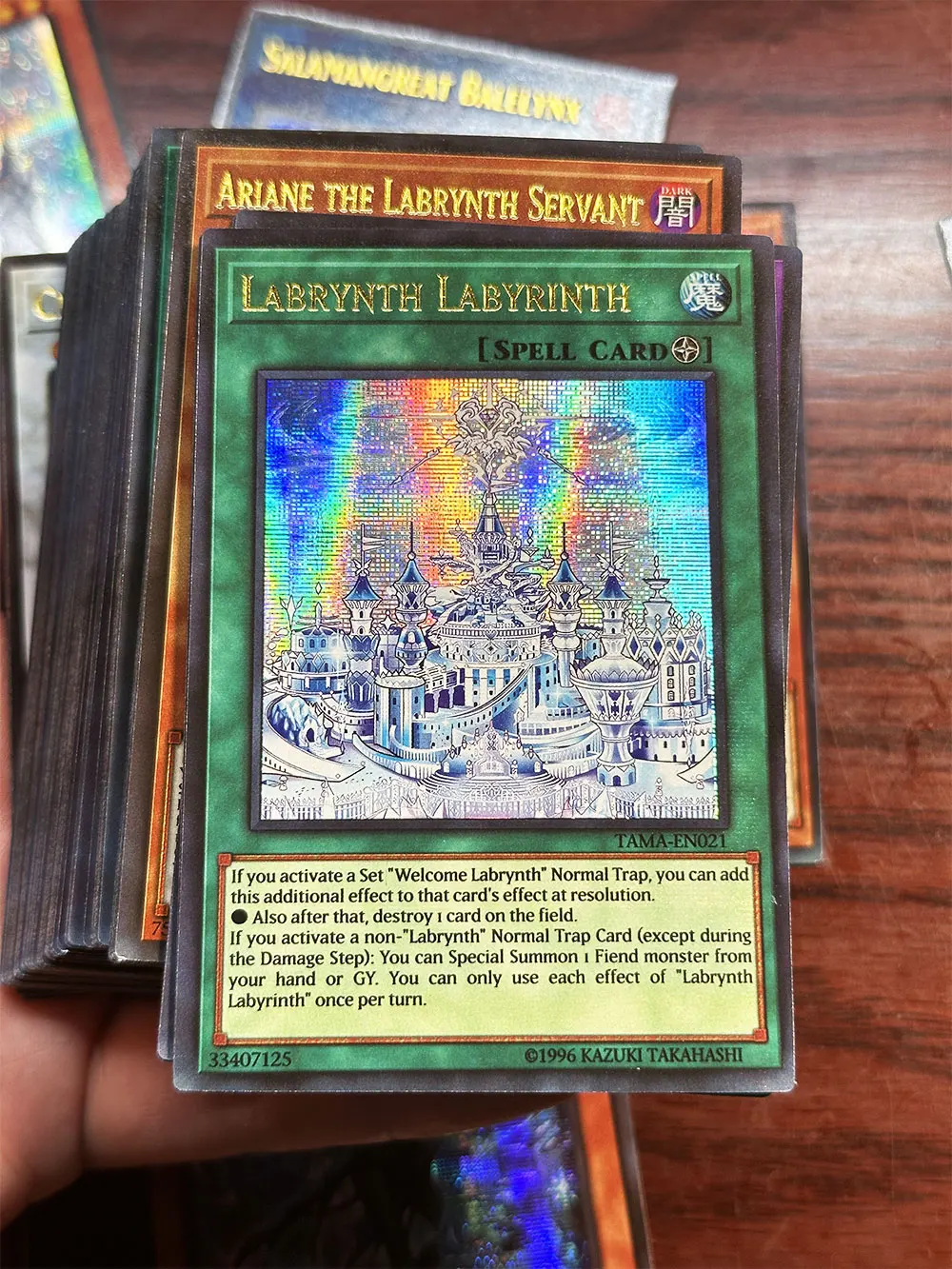 72 Stuks YU GI OH Kaarten met Gouden Letter Proxy Glanzende Concurrerende Structuur Tyler Kurikara Branded yugioh kaarten in Engels