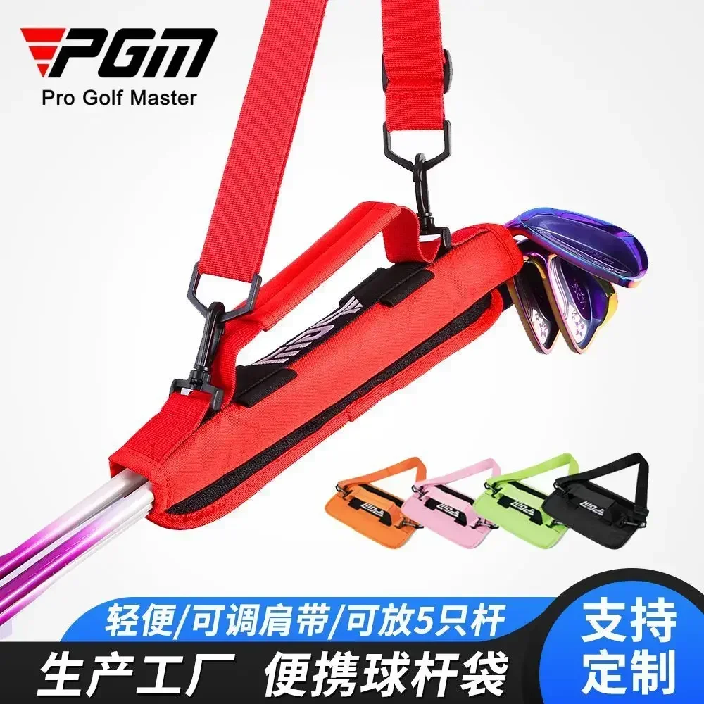 PGM Portable Mini Golf Bag Can Hold 5 Clubs Ultra-light Simple Hand bag Backpack Carrier Belt SOB006 new