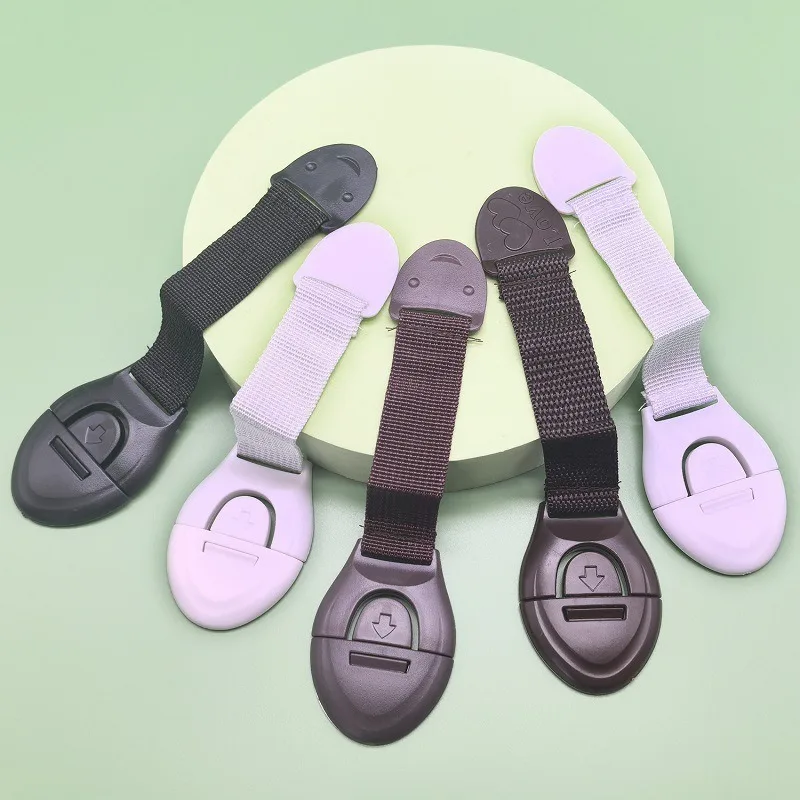 

Coffee Black White Baby Safety Lock Child Toddler Cabinet Drawer Refridgerator Lock for Kids Protection Straps Locks Supplies