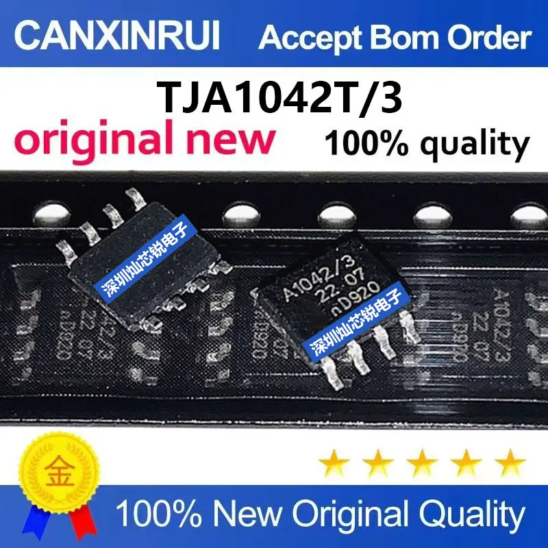 (5-100pieces)Brand New Original TJA1042 TJA1042T 3 A1042 3 SMD SOP8 CAN Transceiver Chip AN Interface Bus Transceiver Integrated