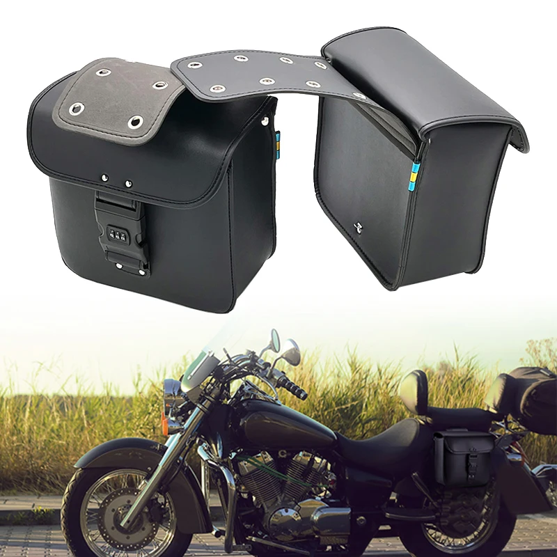 

Ретро-сумки для мотоциклов, быстросъемные сумки для инструментов, боковые сумки из искусственной кожи для Honda, Suzuki, Kawasaki, BMW, Yamaha, мотоциклетные сумки.