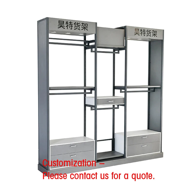 custom.Yiwu Hotter Miniso and Supermarket WALL CLOTHES SHELF WITH