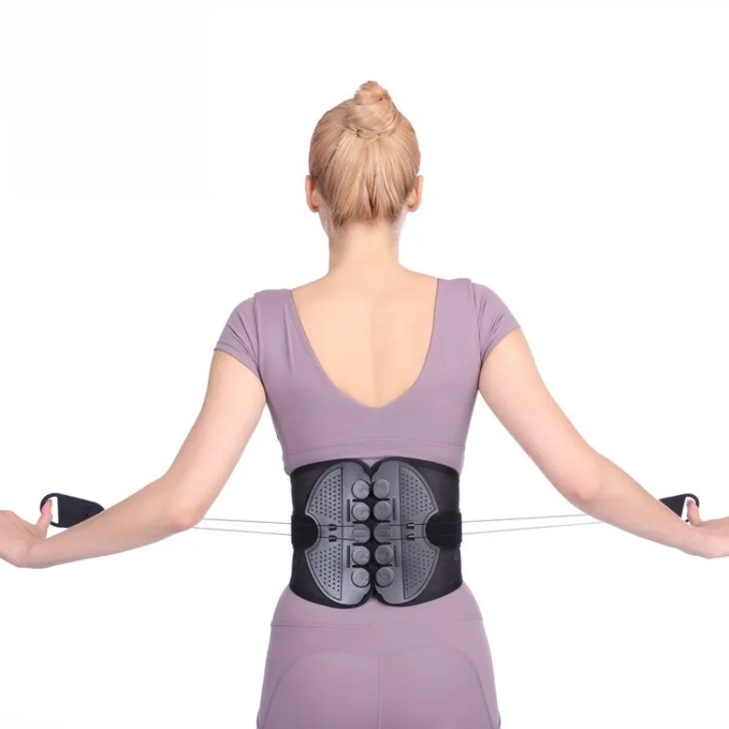 

Adult Dual Drawstring Pulley Lumbar Support Belt PP Material Breathable Waist Brace Year-Round Use Spine Stabilization Lower
