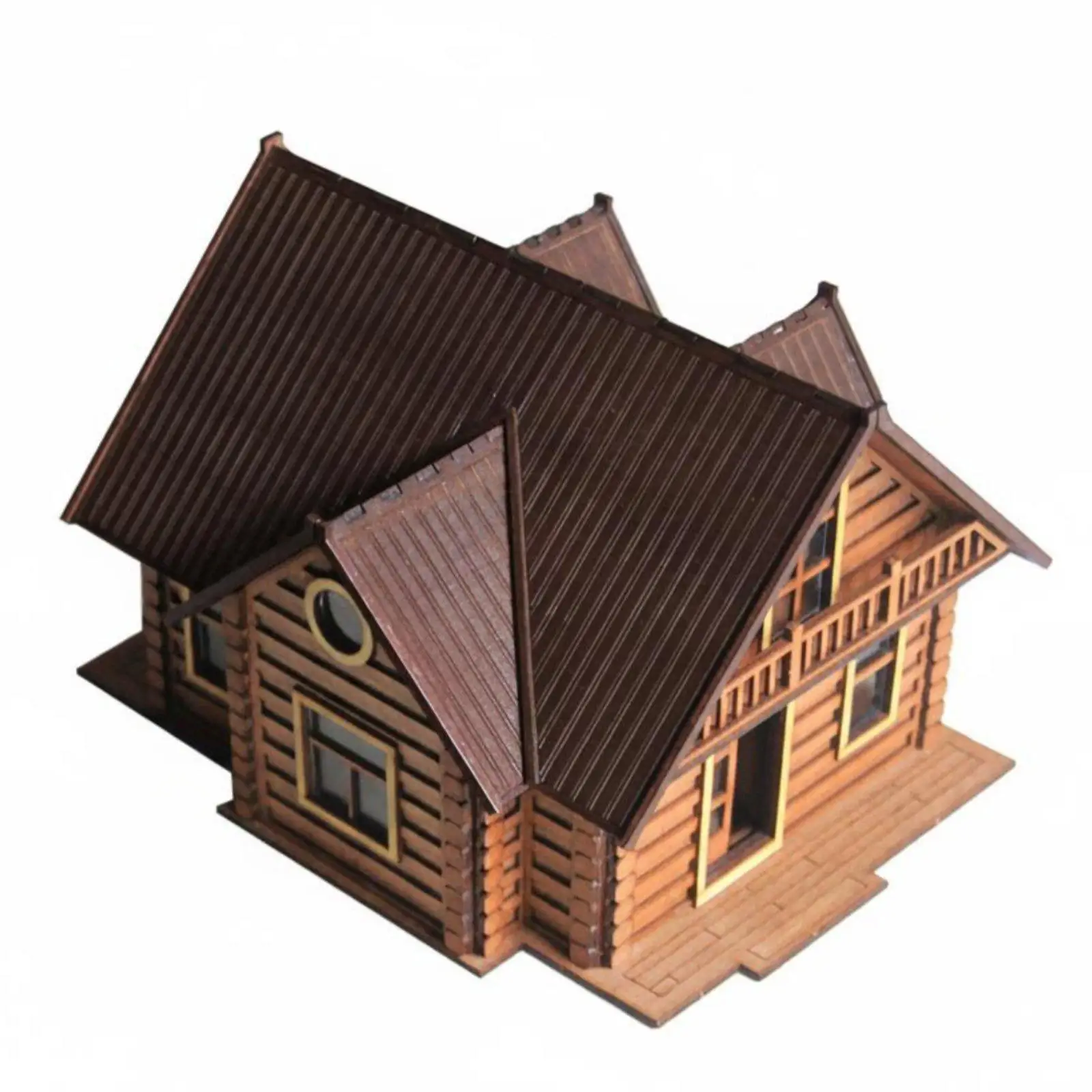Miniature House Diy Wooden Craft Kit Dollhouse Furniture 1 12 Scale for Adult Hobby and Decor