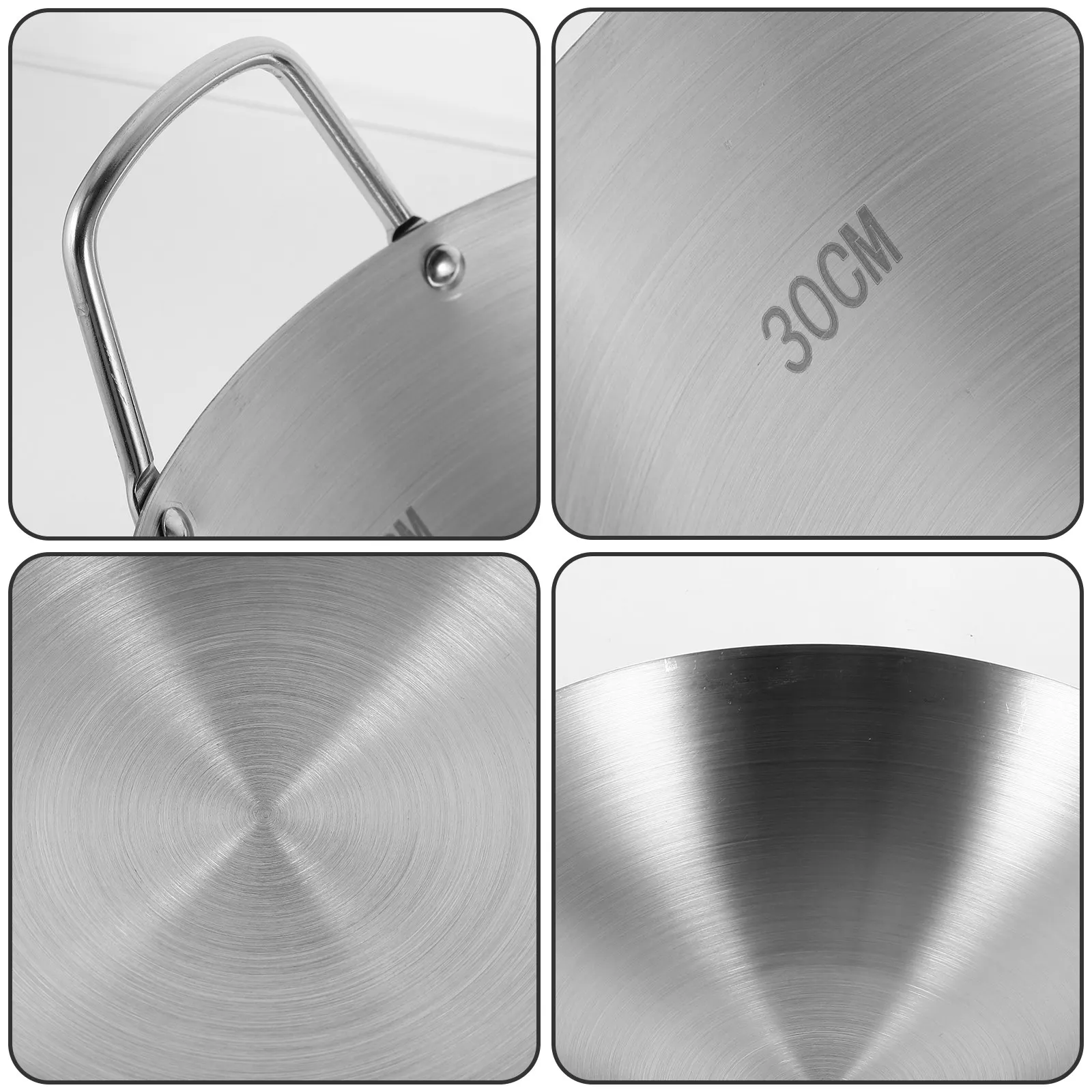 

Премиальная сковорода из нержавеющей стали с эргономичной ручкой, равномерным распределением тепла, антипригарным покрытием, подходит для газовых плит