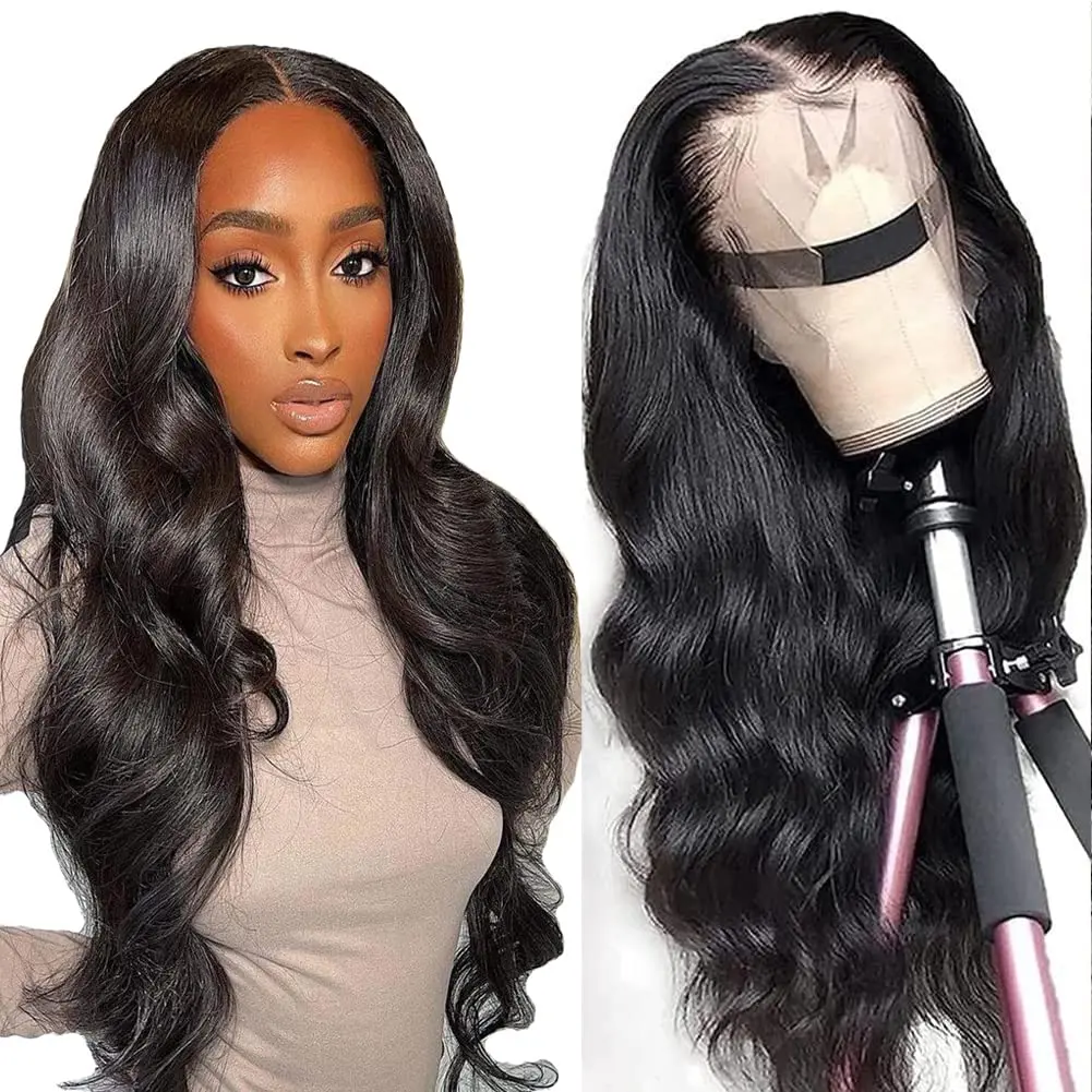 

Body Wave 13x6 Lace Front Curly Wigs Human Hair 13x4 Transparent Lace Front Wig 200 Density Pre Plucked Glueless Wigs for Choice