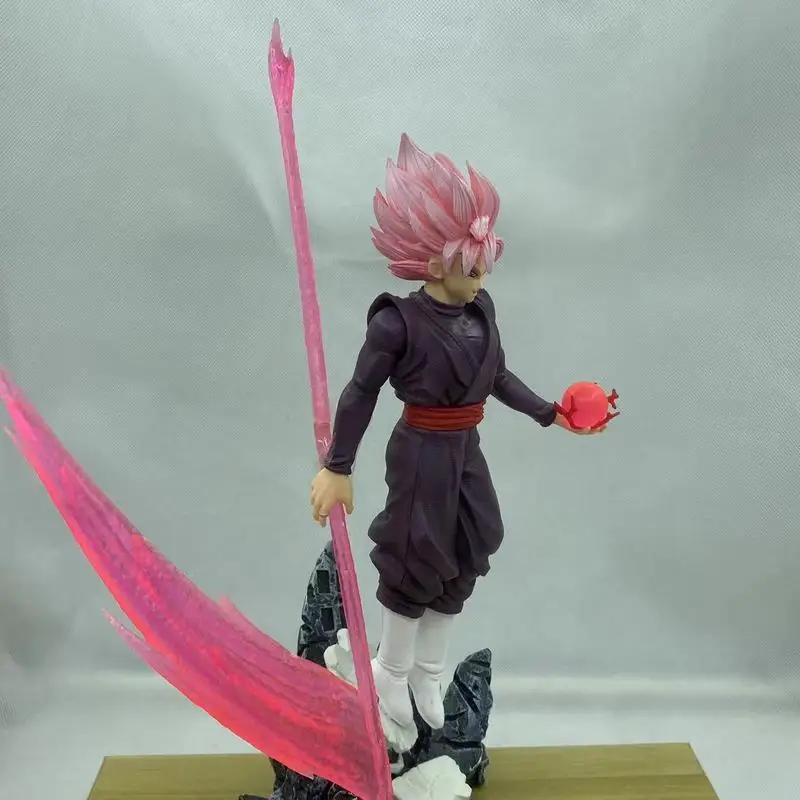 38cm Seven Dragon Ball Gk Saiyan Handmade Model Peach Red Wukong Zamas Base Sickle Shaped Handmade Collection