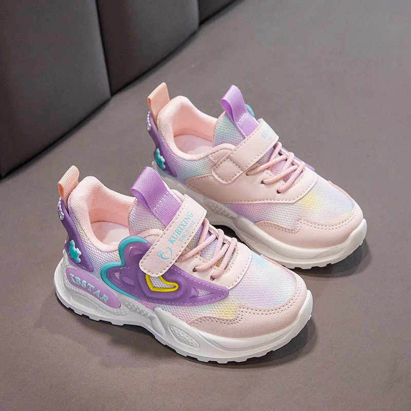 2024 Autumn New Children Shoes Fashion Princess Shoes Girl Designer Breathable Shoes Antiskid Soft Soled Casual Sneakers Zapatos image 6