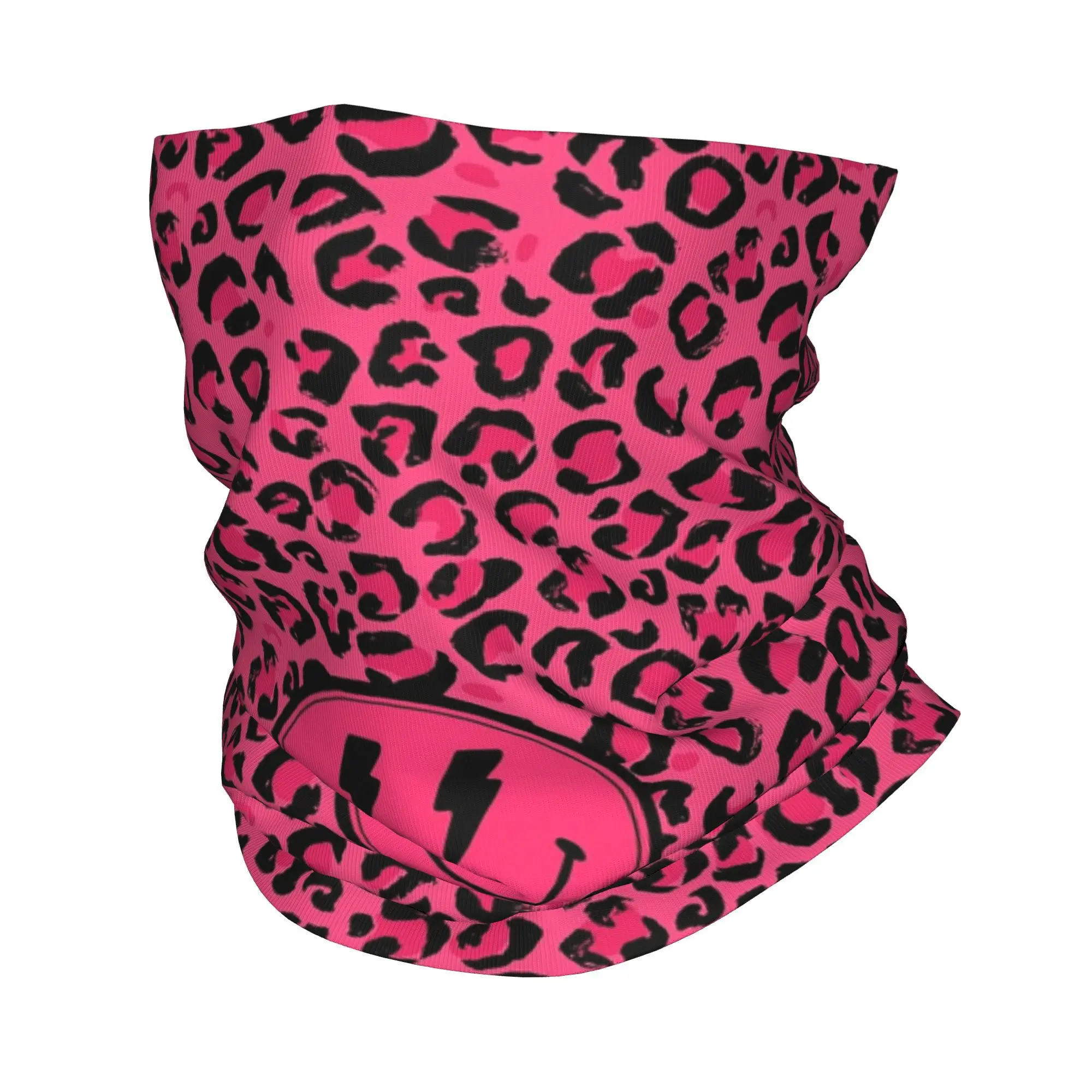 

Preppy School Supplies Aesthetic Leopard Print Bandana Neck Cover Mask Scarf Multi-use Face Mask Running Unisex Adult Winter