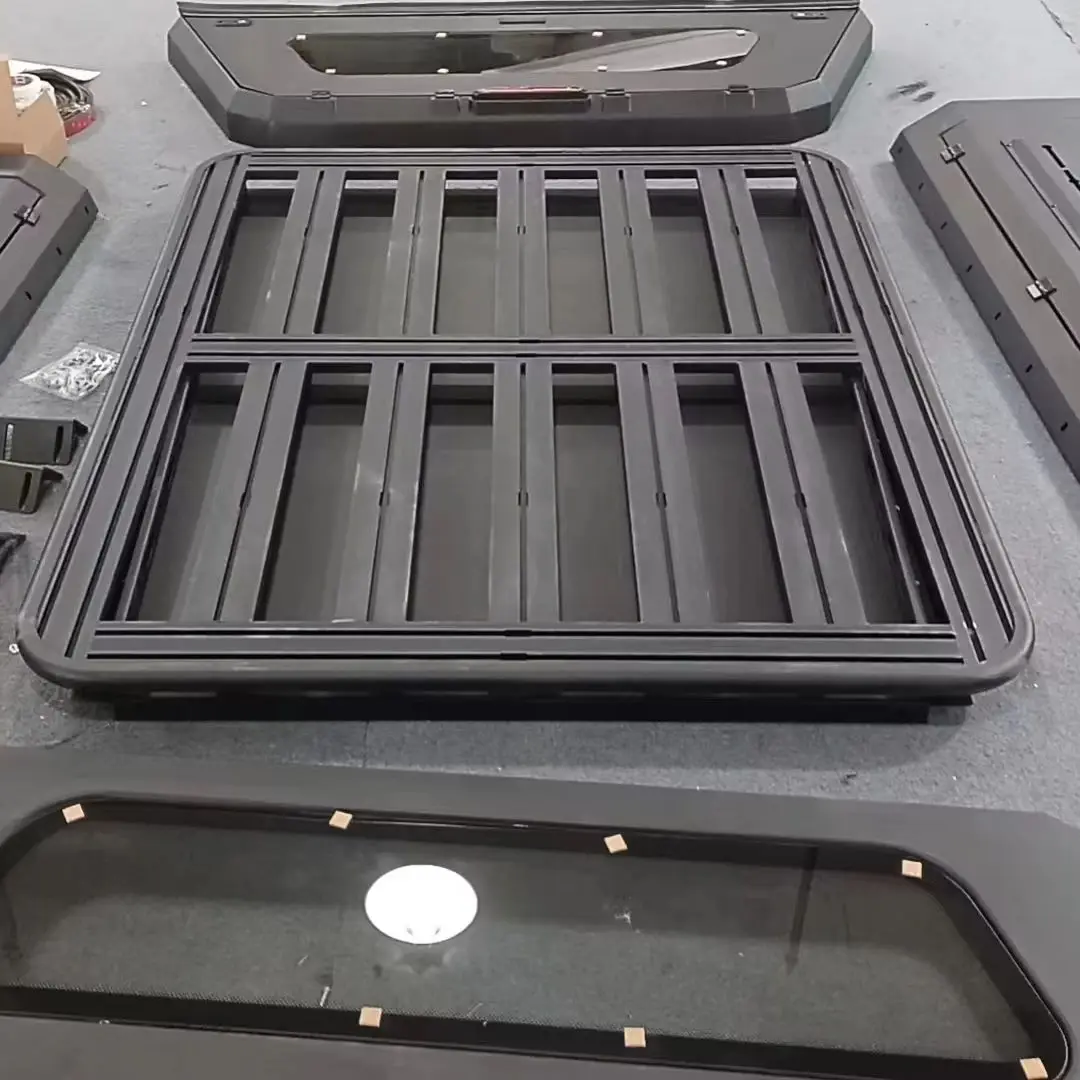 Top Rack For All Popular Model Trucks Hilux Tacoma Triton Factory Direct 4x4 Offroad Hard Aluminum Canopy