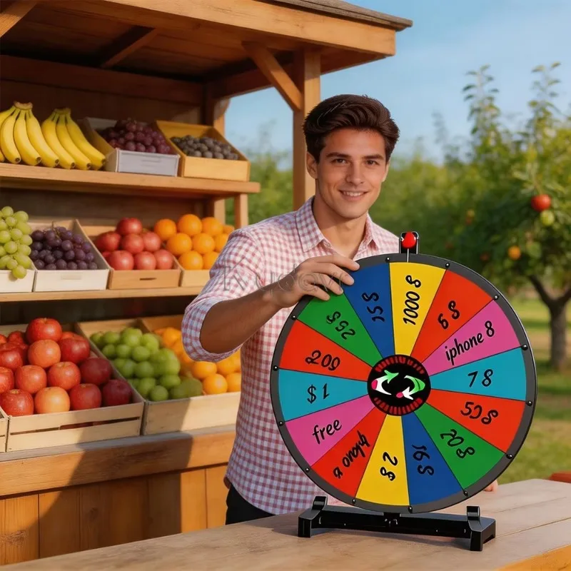 Carnival Booth Games 24 Lucky Bingo Interactive Lottery Draw Random Prize Prize Fortune Draw Turntable