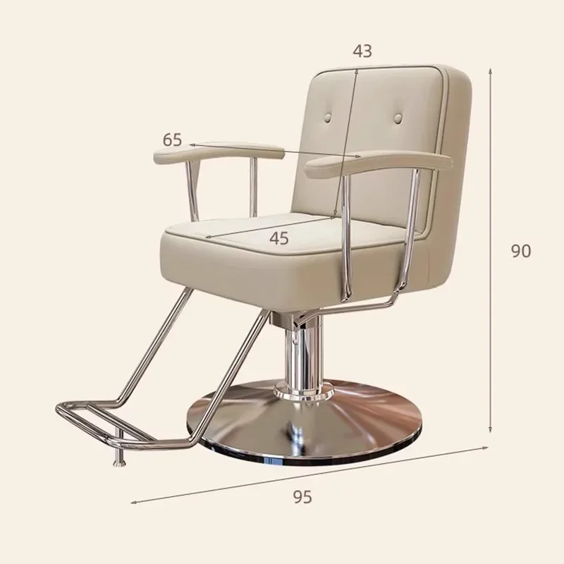 Unique Design Barber Chairs Exquisite Glamour Premium Creative Salon Chairs European Trendy Silla Para Lashista Salon Furniture