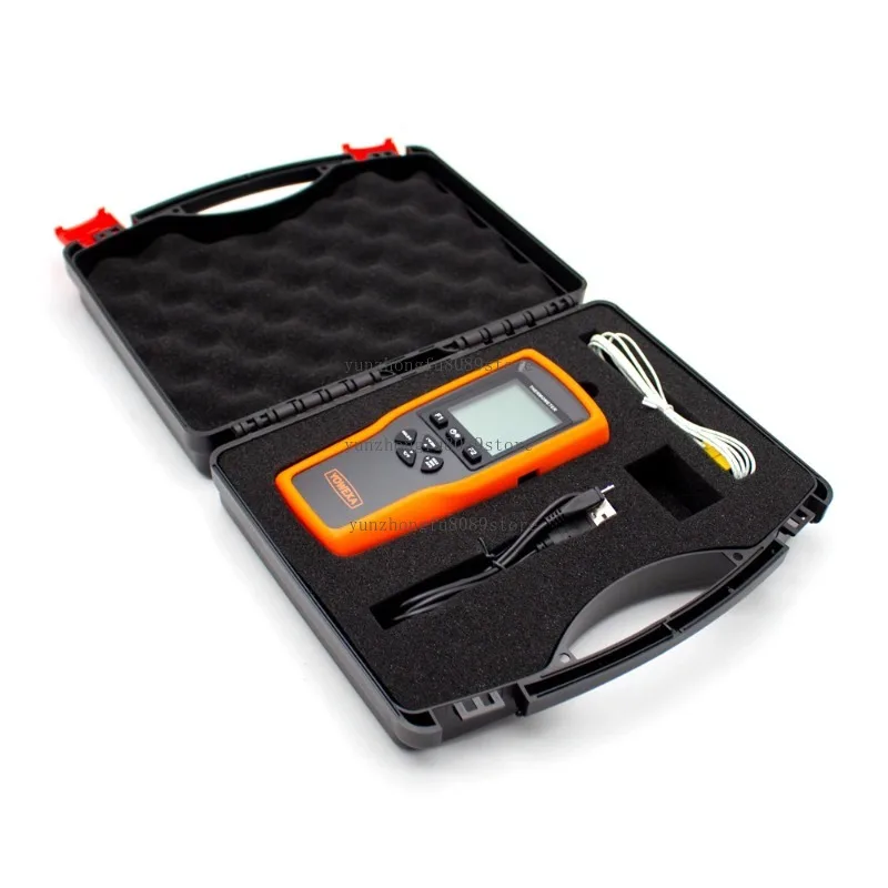 High-Precision Digital Temperature Tester, Industrial Contact Surface Thermocouple with 0.01 Resolution and LCD Display