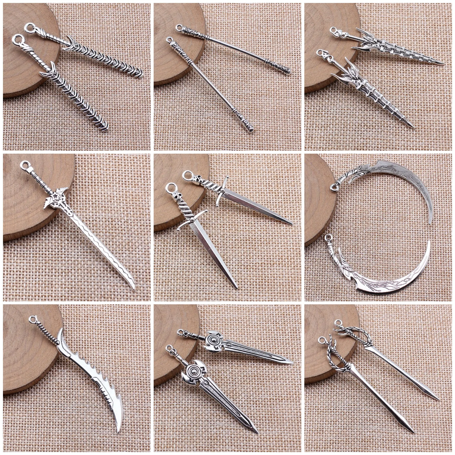 Zinc Alloy Cosplay Costume Themed Charms Pendant Party For Earring Keychain Necklace Making Jewelry Accessories