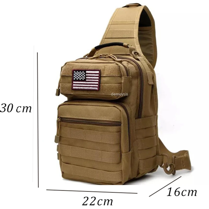 Taktische Brusttasche Einzelne Schulter Messenger Bags Outdoor Camouflage Reiserucksack Männer Frauen – Detail 9