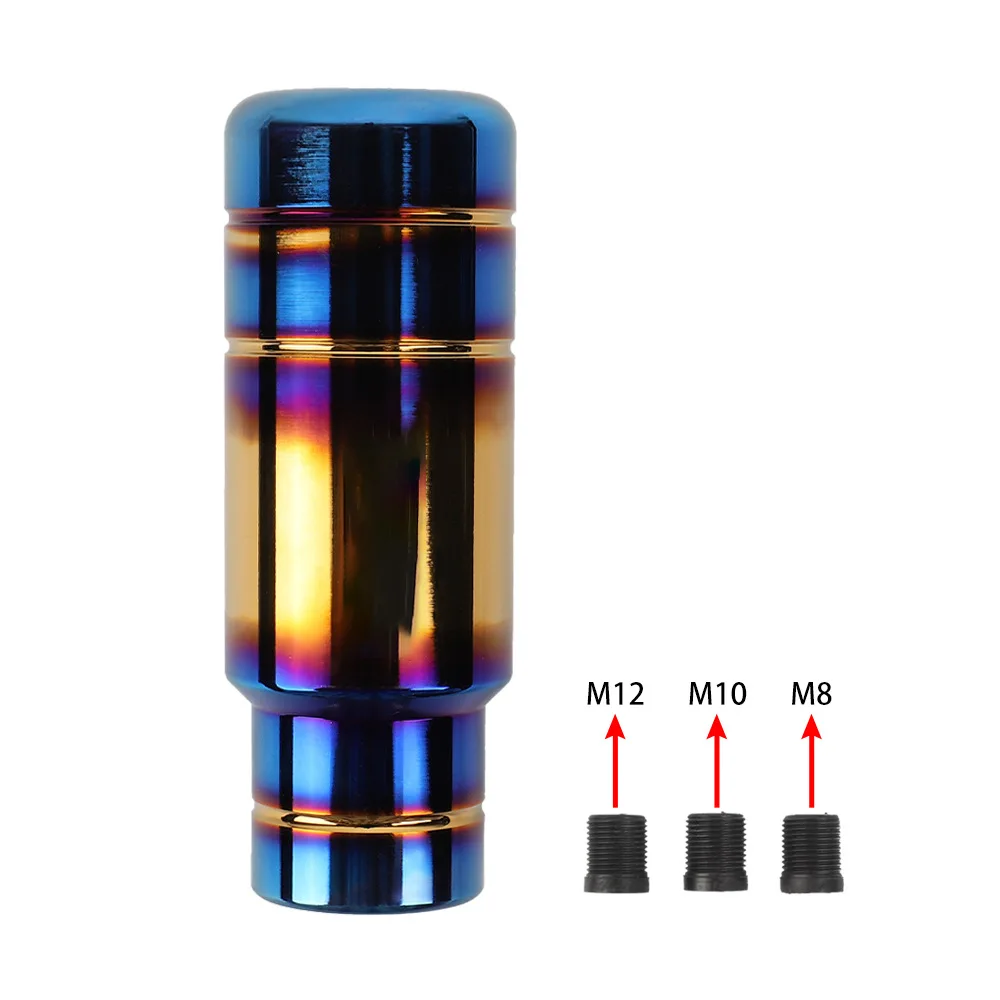 Universal 5 6 Speed Car Aluminum Cover Gear Shifter Knob Manual Automatic Round Ball Shape Shifter Handle Stick Head Lever AT MT