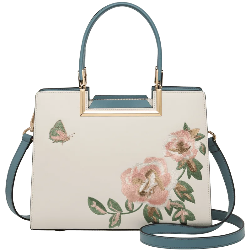 Limited Chinese Style Women Cow Leather Handbag Original Single Shoulder Bag Top Handle Business Women Leather Purses #sc1603