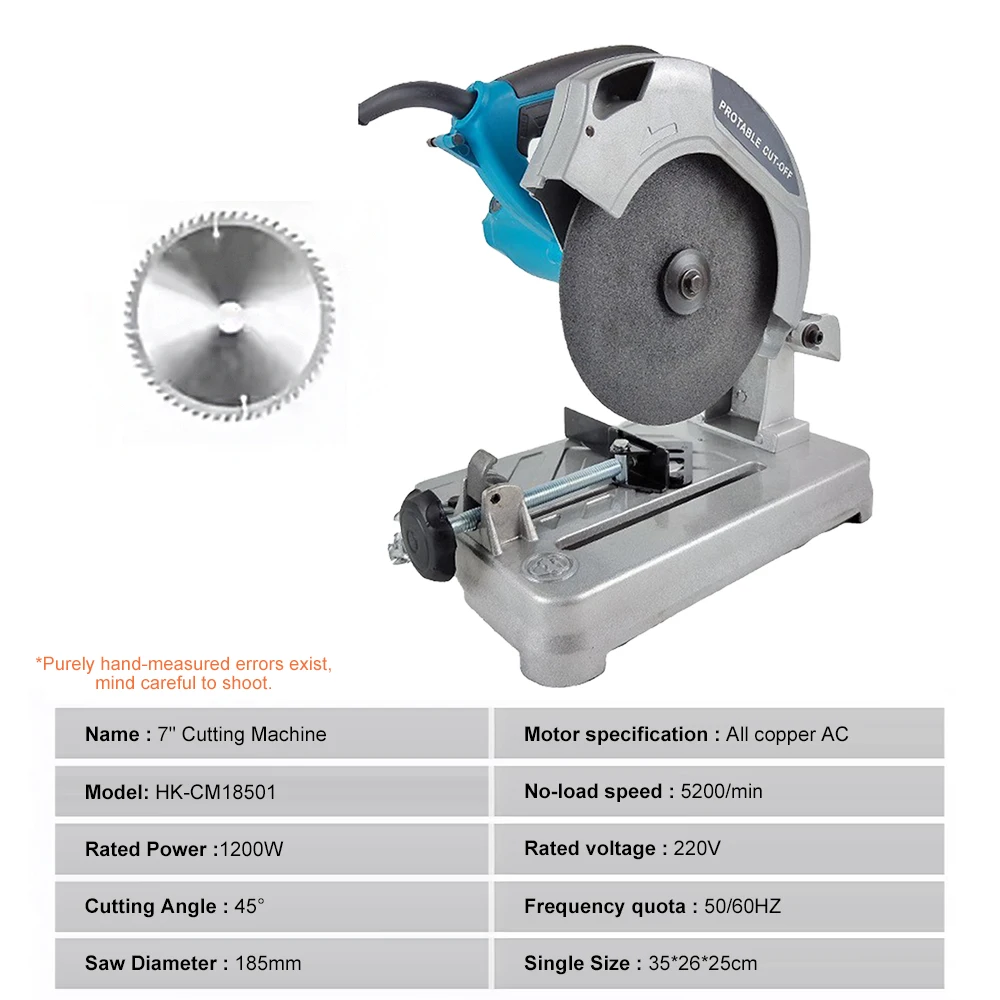 Mini Profiel Snijmachine 0-45 Graden Tafelsnijder Elektrische Afkortzaag Bench Top Snijzaag voor Metaal Hout Kunststof Snijden