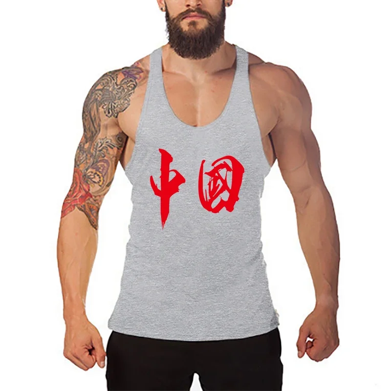 Men's Quick Dry Workout Tank Top Sleeveless Running Vests Athletic Gym Singlet Moisture Wicking Bodybuilding Fitness Shirt