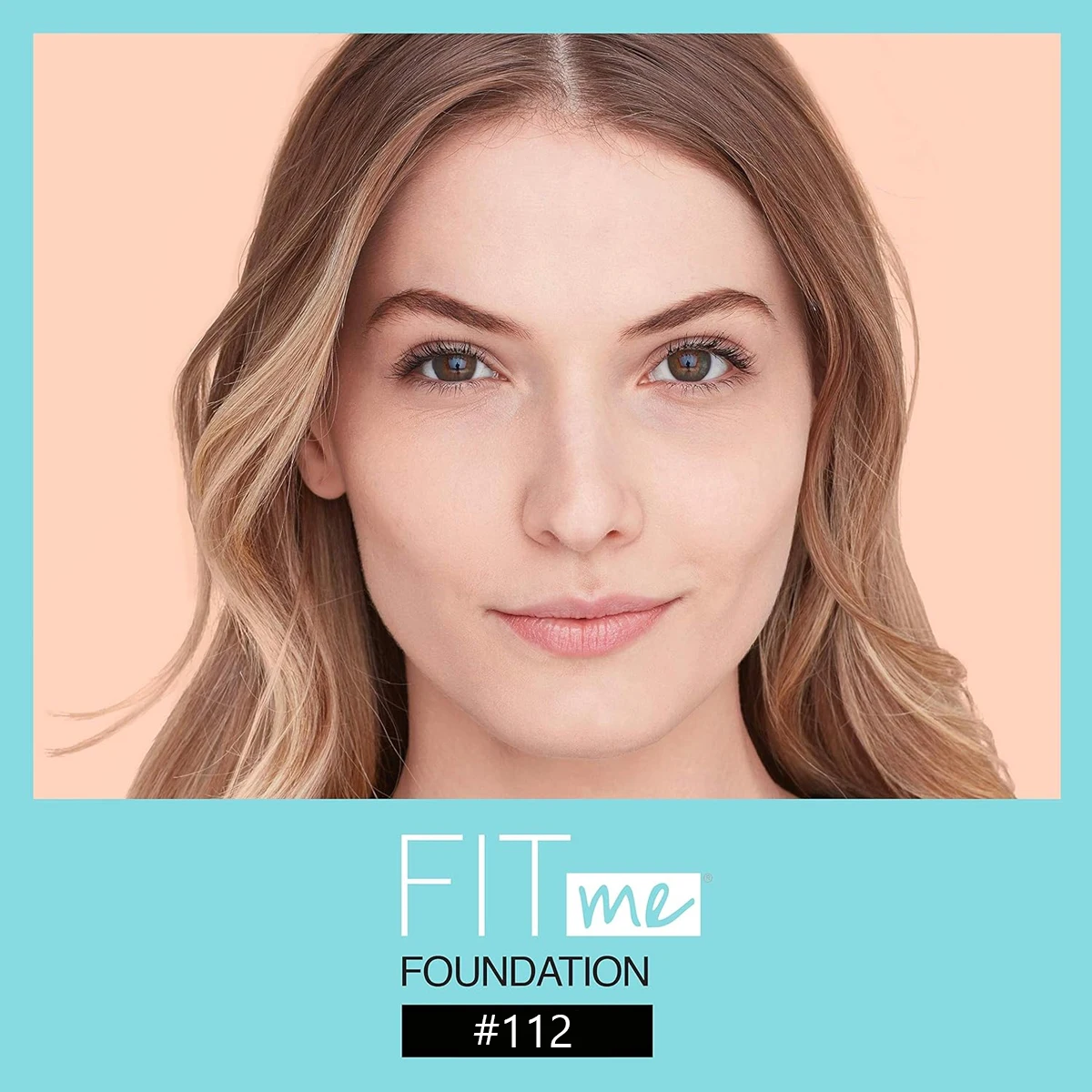 Maybelline FitMe pro Foundation Liquid Blurring Brightening ปกปิดครีมกันแดดควบคุมความมันขวดสี่เหลี่ยมขนาดกะทัดรัด 112