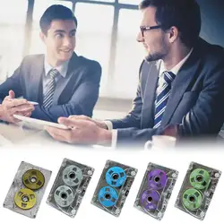 Double-sided Metal Cassette Blank Tape Reel Recording Tape Can Record 50 Minutes Player Empty Tape Clear Music Sound Recording