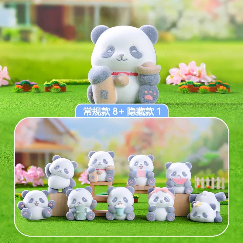

Flocking Pet Bear Panda Tuanzi Blind Box Second Round Hot Sale Home Bedroom Decoration Mystery Box Exquisite Gift Wholesale