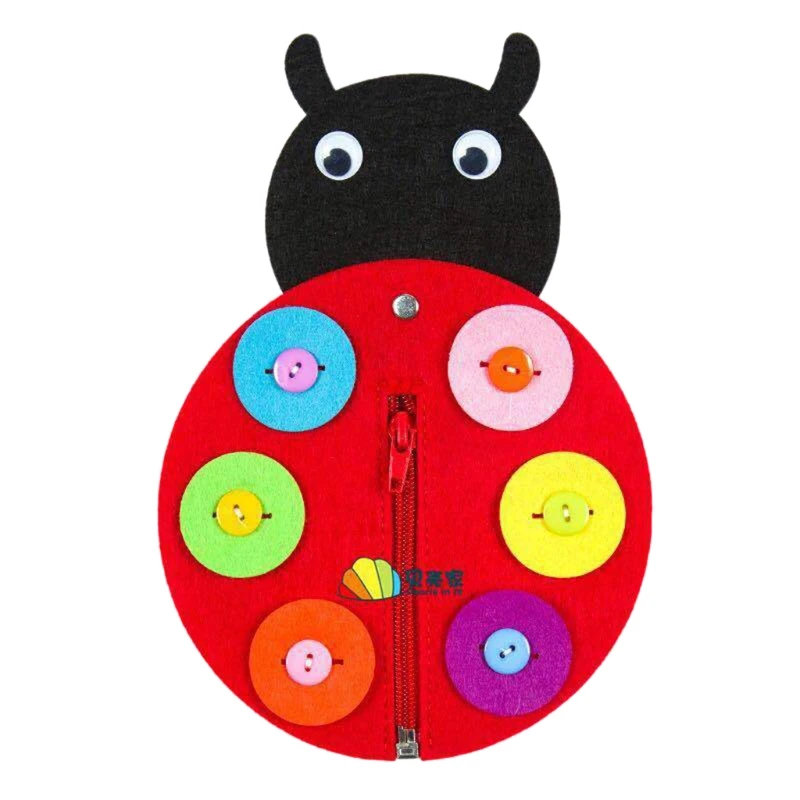 Educational Toy Sewing Buttons Game Set Children\'s Game Kinderganten Dressing Educational Toy Felt Made