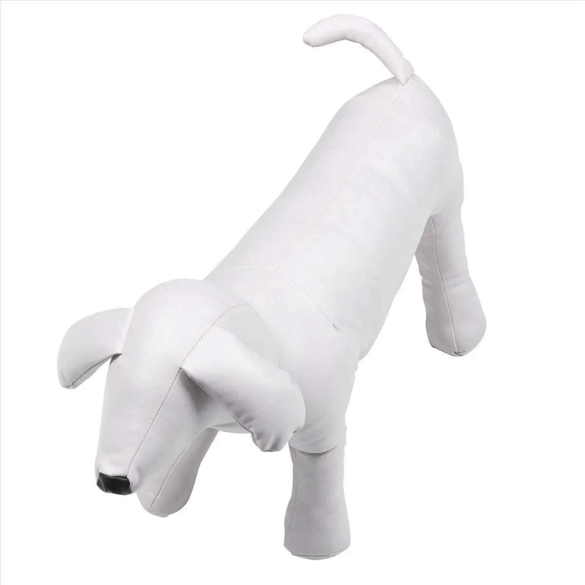 ●Leather Dog Mannequins Standing Position Dog Models Toys Pet Animal Shop Display Mannequin White L