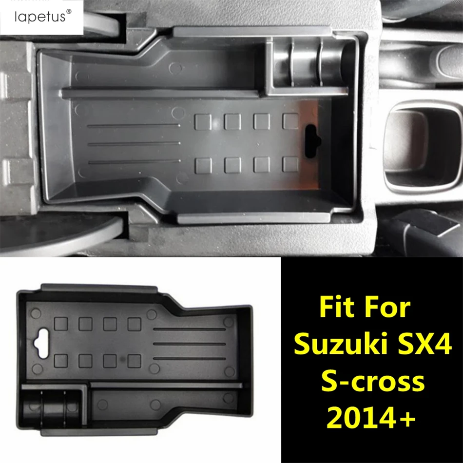 

Central Console Armrest Storage Box Organizer Container Coin Holder Tray Accessories Interior For Suzuki SX4 S-cross 2014 - 2022