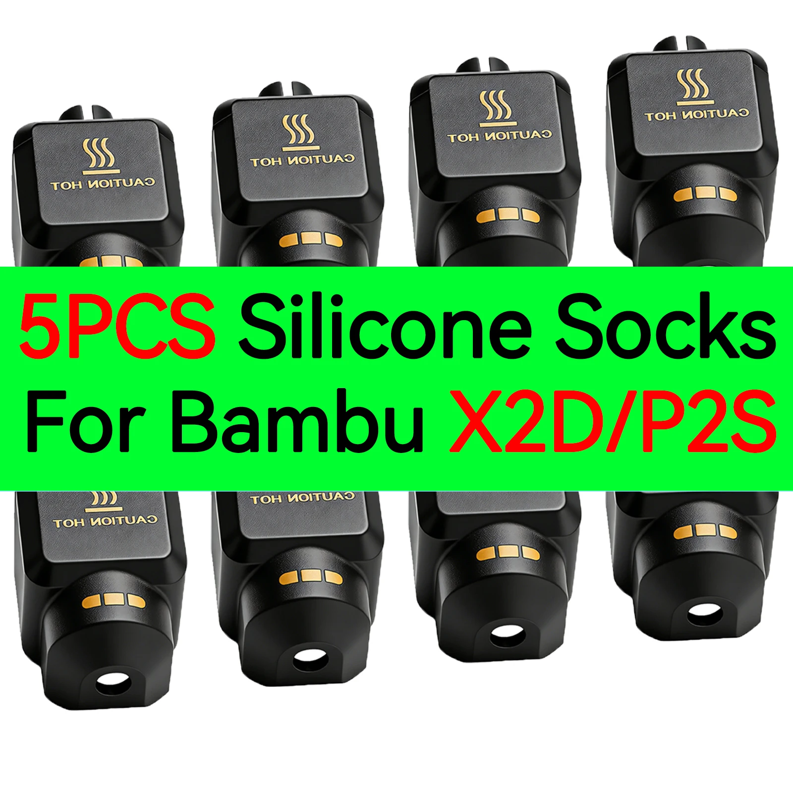 Silicone Sock For BambuLab X2D Hotend Protective Cover Tested & Approved Sleeve for Bambulab P2S H2D H2S A1 Nozzle Accesories