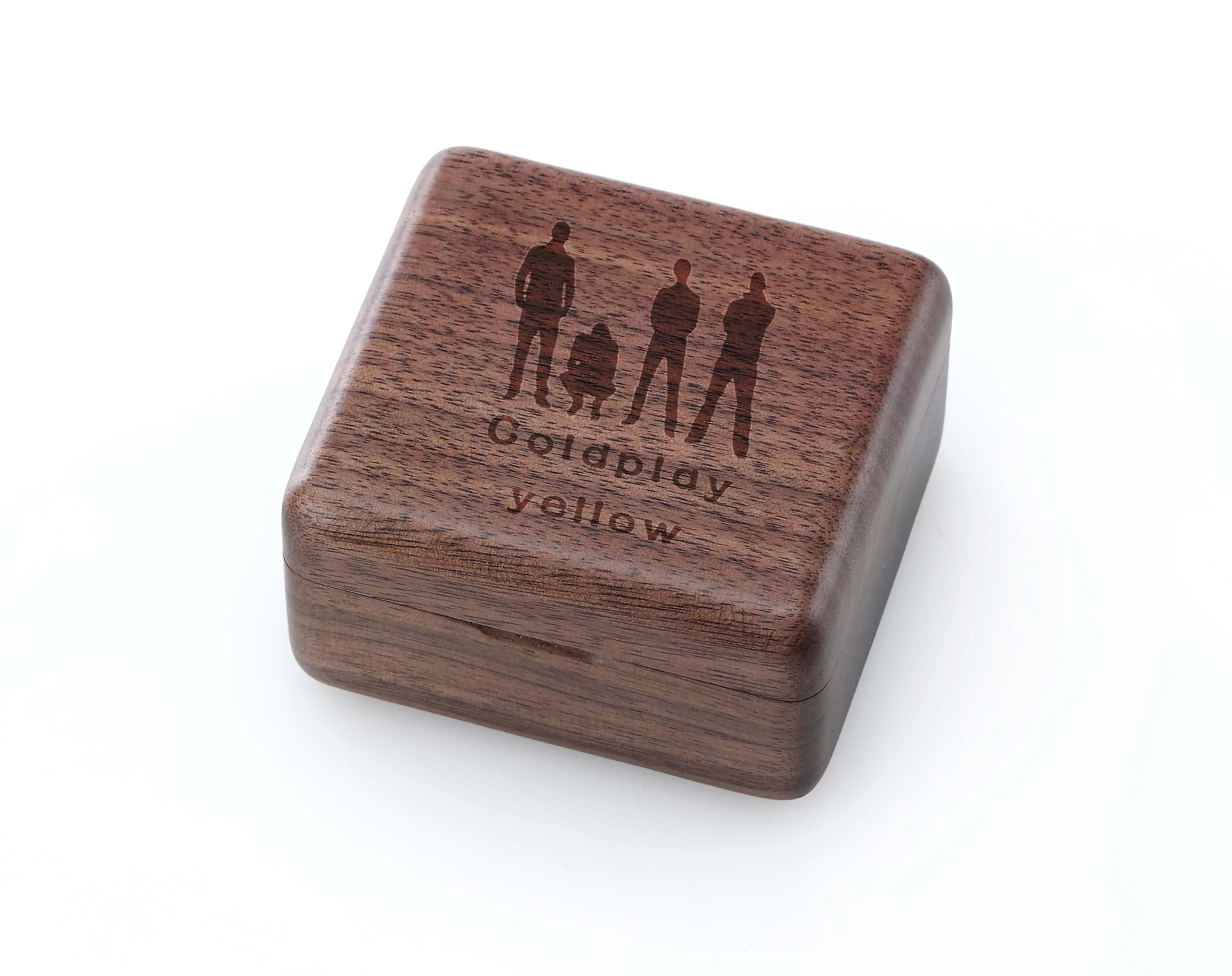 Rosiking Handmade Wooden ♫  Coldplay-yellow ♫   Music box birthday Gift For Frends Girl and Children Birthday Gi