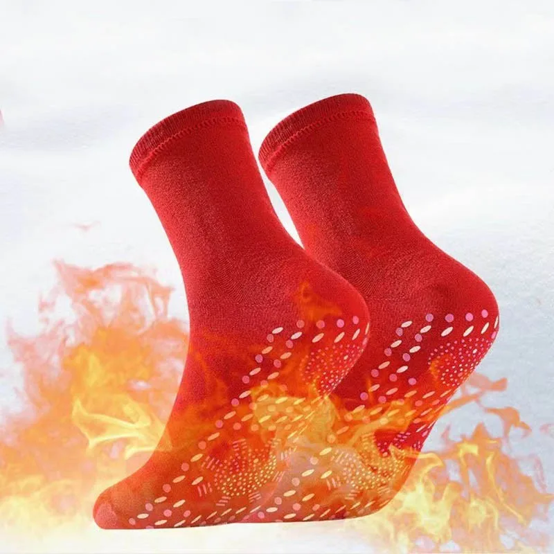 1 paar Turmalin Selbst Heizung Socken Winter Warm Thermische Gesundheit Pflege Socken Abnehmen Gesundheit Socke Kurze Socke Magnetische Therapie