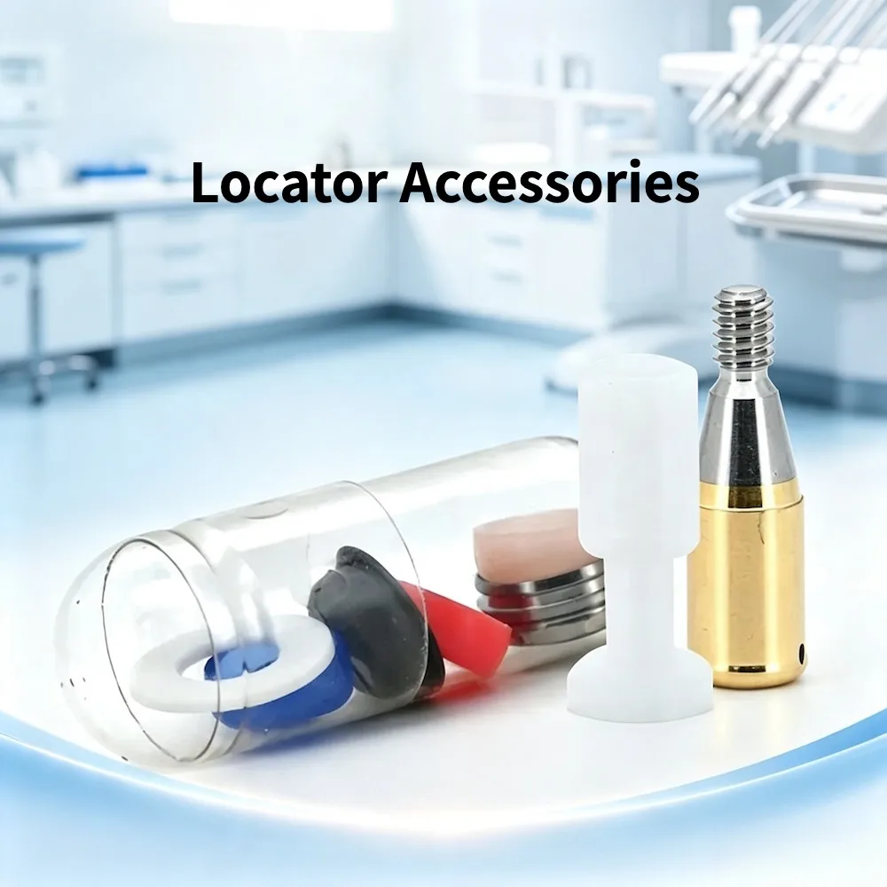 LOCATOR Implant Abutment & Retention Caps Kit, Overdenture Attachment, Multi-Color Inserts For Dental Clinic Lab