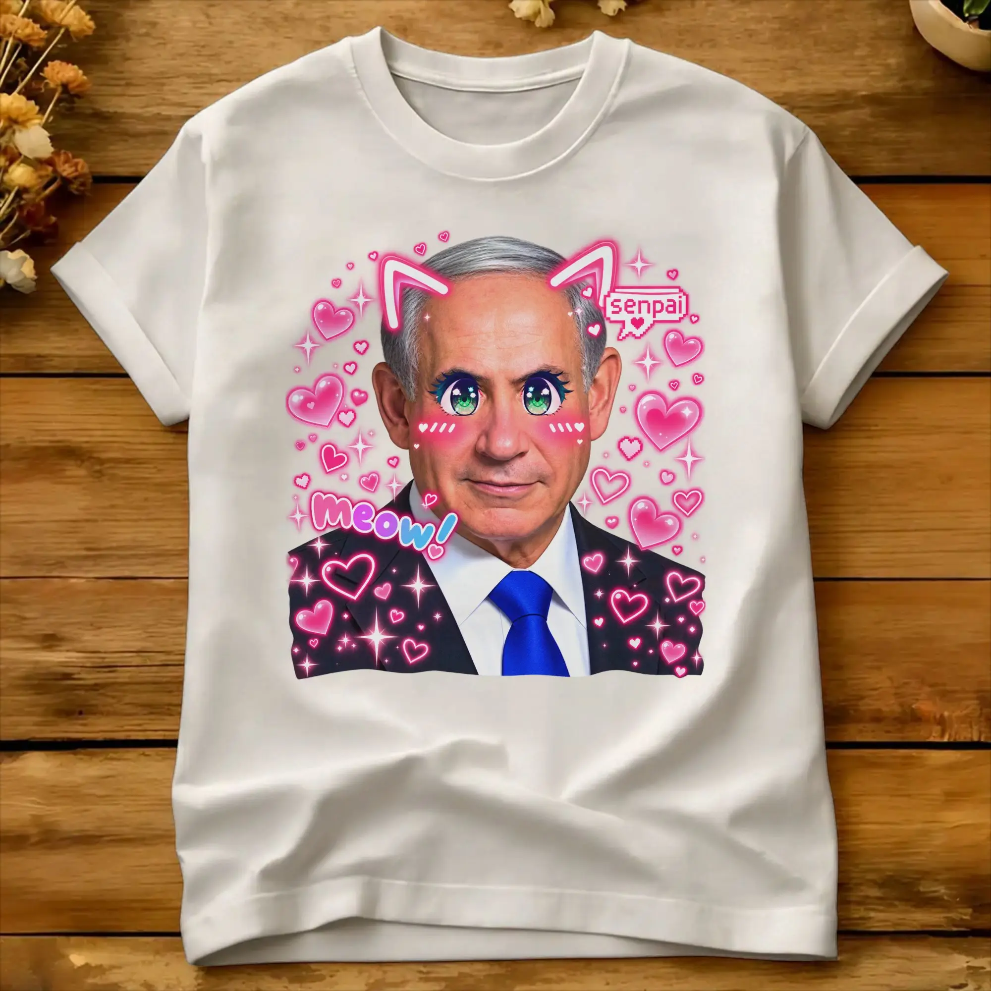 Benjamin Netanyahu  T Shirt  Harajuku T Shirts Short-Sleeve Vintage Tops Summer Pure Cotton 4XL 5XL 6XL Top Tees