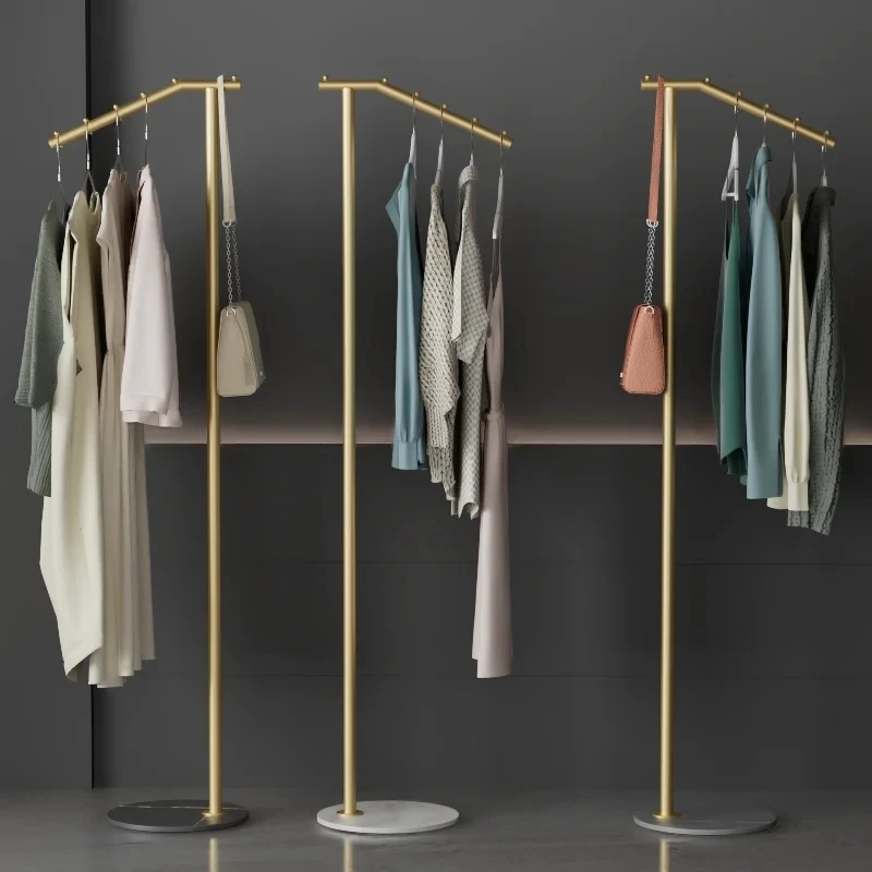 New Fashion Coat Racks Shelf Simple Metal Living Room Hangers Shops Hotel Cloakroom Clothes Bags Storage Tools Bedroom Furniture