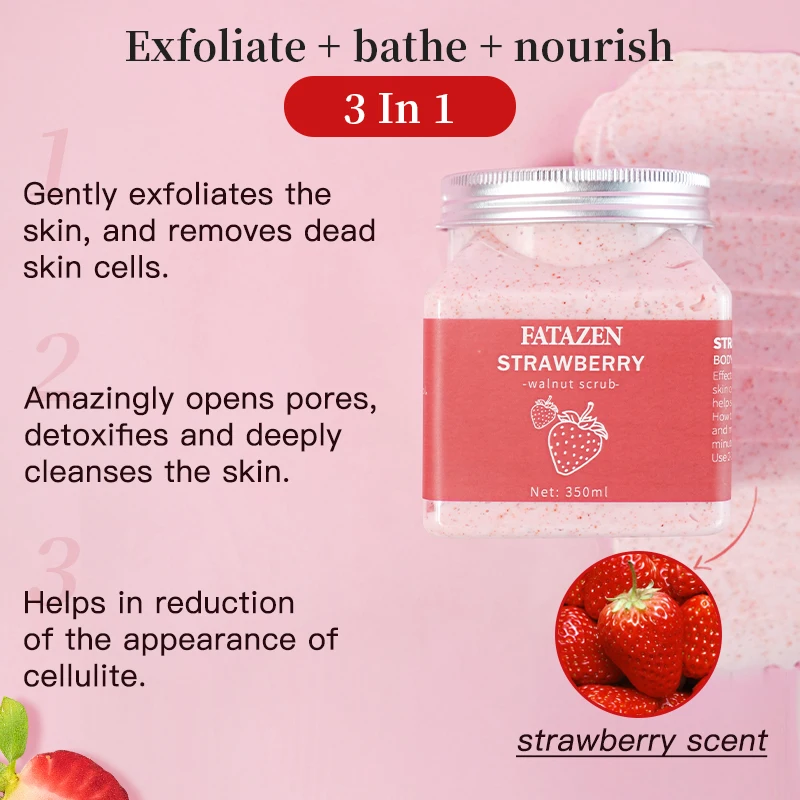 Premium Fruit Scrub: Revitalize & Nourish Skin, Deep Cleansing for Radiant Glow - Body Skin Care