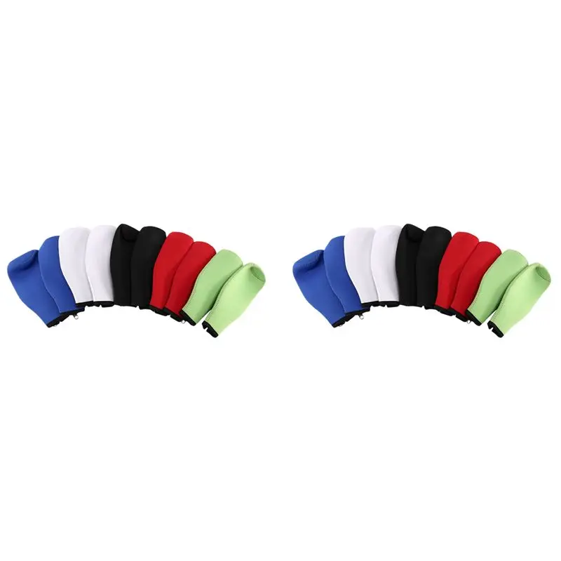 20 Pieces Beer Bottle Coolers Bottle Insulator Sleeve Covers With Ring Zipper For 12 Oz 330 Ml Bot-AT36