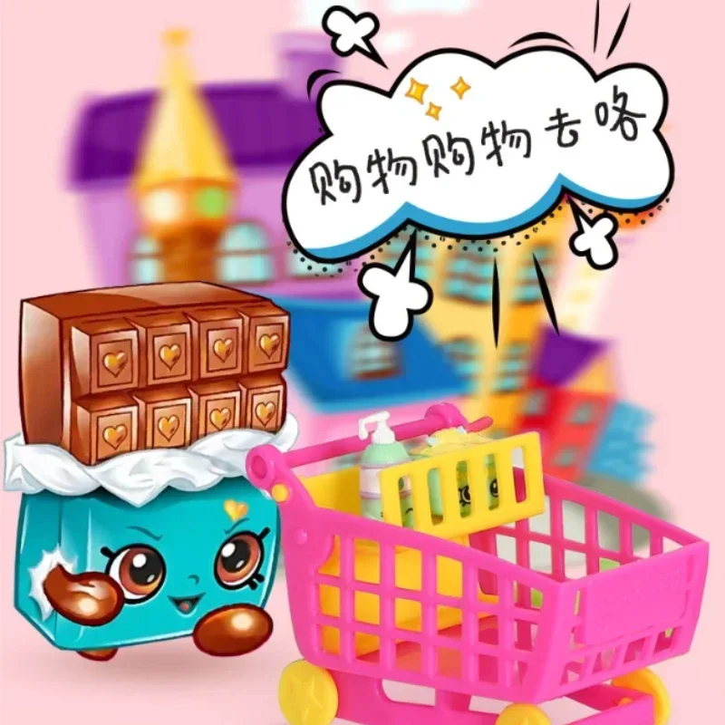 Picture 6: Shopkins Season Blind Box 1/2/3 Shopping Elf Set Toy Supermarket Kitchen Scene Dollhouse Miniature Girl Children's Birthday Gift