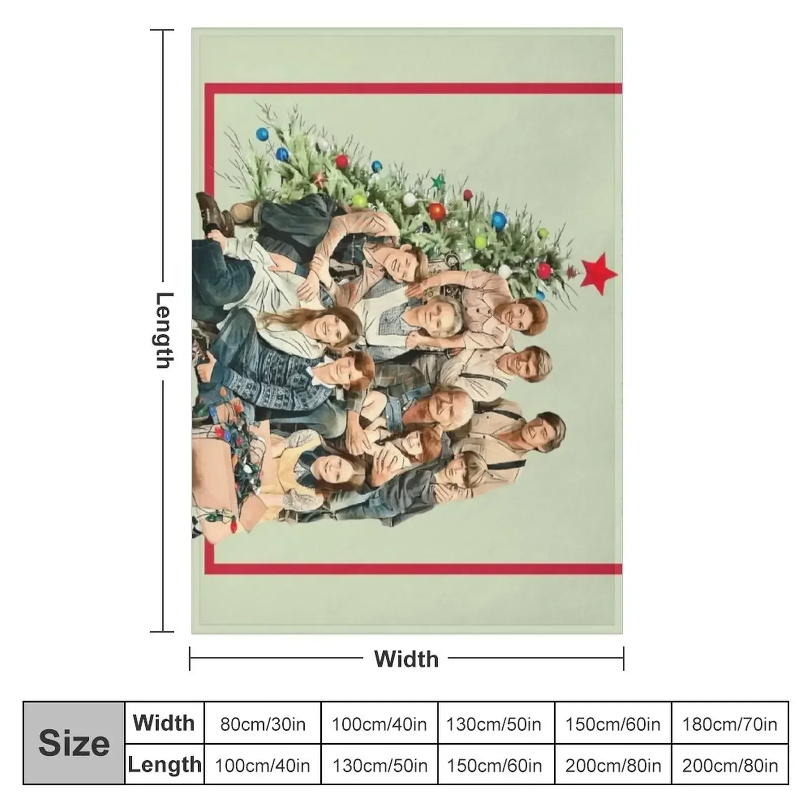 The Walton Family Christmas Throw Blanket Sleeping Bag Decorative Throw Blankets