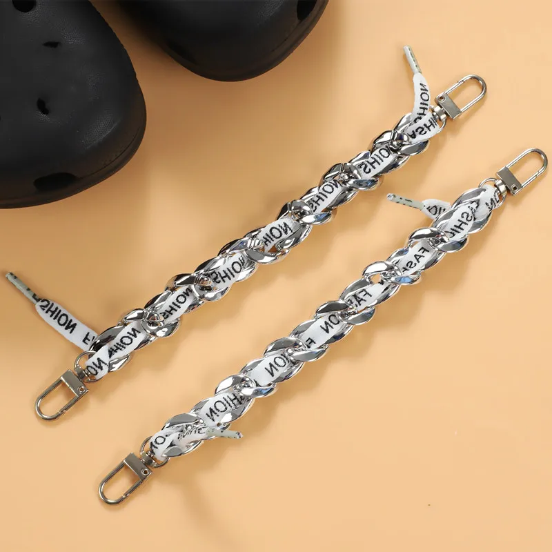 1PC Luxurious Metal Chain Charms Designer Jewelry DIY Shoes Party Decaration Sandal Kids Boy Women Girls Gifts