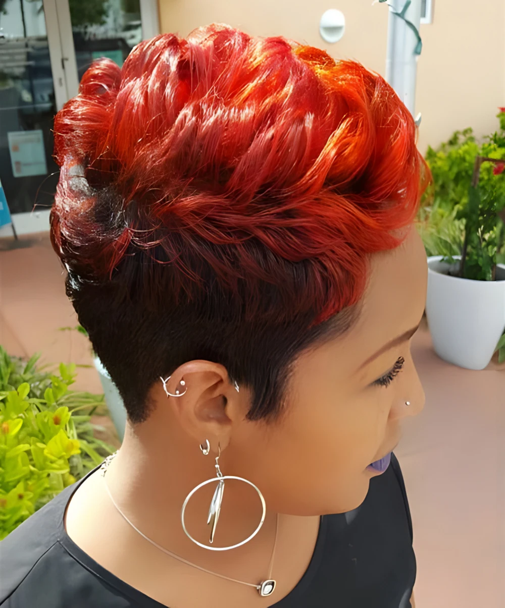 

Nicelatus Natural Synthetc Wigs for Black Women Short Wavy Curly Hair Wigs for Women Short Pixie Cut Wigs 10 Styles Available