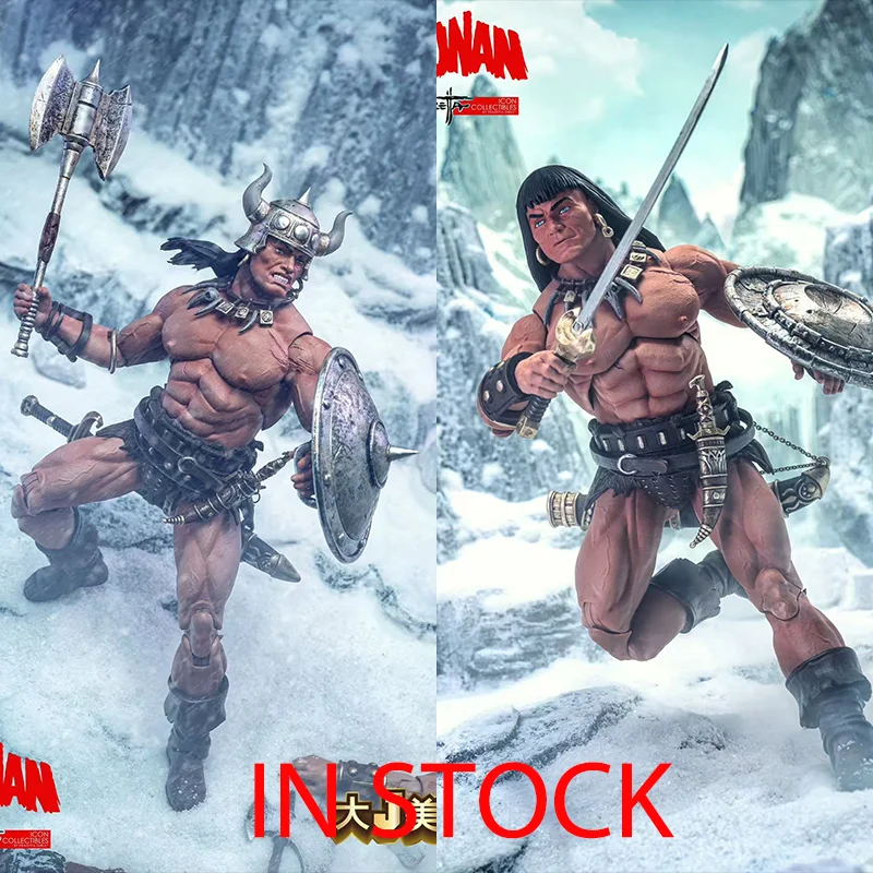 In Voorraad 1/12 Schaal Barbarian Soldaat Warrior Frazetta Meisjes Serie 6 inch Action Figure Pop Collectie Bureau Kid Verjaardagscadeautjes