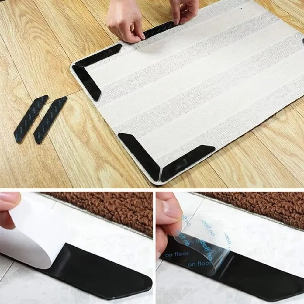 New Non-slip Carpet Stickers Anti Curling Grip Stoppers Carpet Tape Reusable Washable Floor Stoppers Home Decor