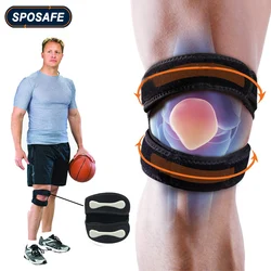 1Piece Adjustable Patella Knee Strap Neoprene Knee Brace Support for Running Arthritis Jumper Tennis Basketball Knee Pain Relief