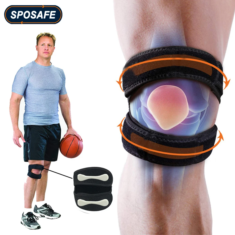 1Pcs Adjustable Patella Knee Strap Neoprene Knee Brace Support for Running Arthritis Jumper Tennis Basketball Knee Pain Relief