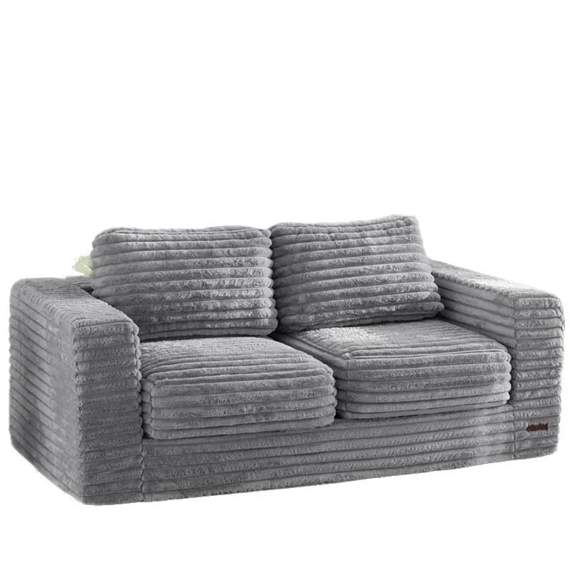 Compression sofa suede removable and washable size apartment simple foldable sponge leisure sofa adult
